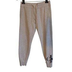 Calvin Klein Jeans Womens Small Jogger Cream Ivory Beige Pants